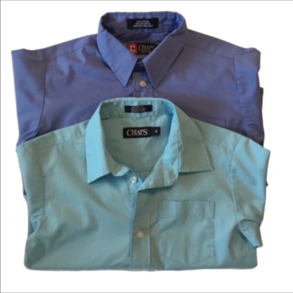 Chaps Casual Button Down Shirts bundle of 2 6 & 7